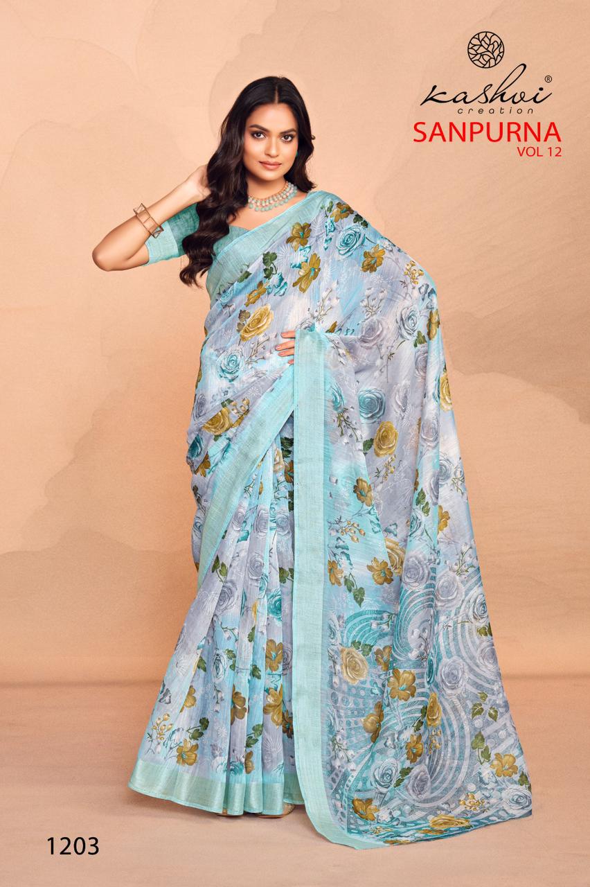 Sanpurna Vol 12 By LT Printed Sarees Wholesale Clothing Suppliers In India
